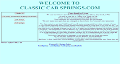 Desktop Screenshot of classiccarsprings.com