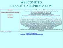 Tablet Screenshot of classiccarsprings.com